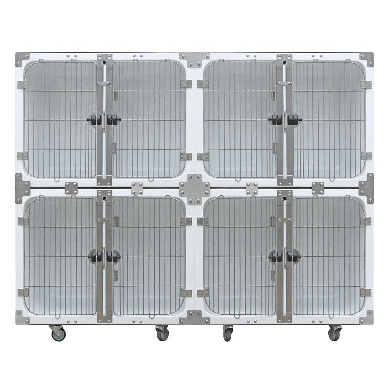 Veterinær vanntett modulært hundebur i glassfiber